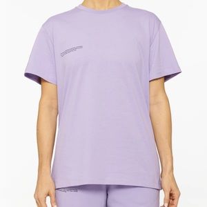 PANGAIA purple organic cotton short sleeve tee shirt